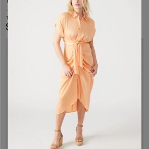 STEVE MADDEN Tori Dress Peach size 2